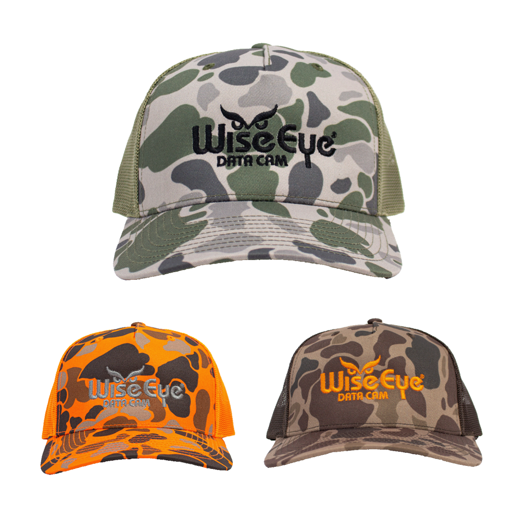 WiseEye Camo Hat - Wise Eye Data Cam