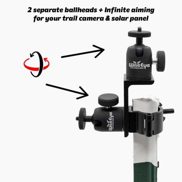 T-Post Double Ballhead Mount (Maverick 2) - Image 4